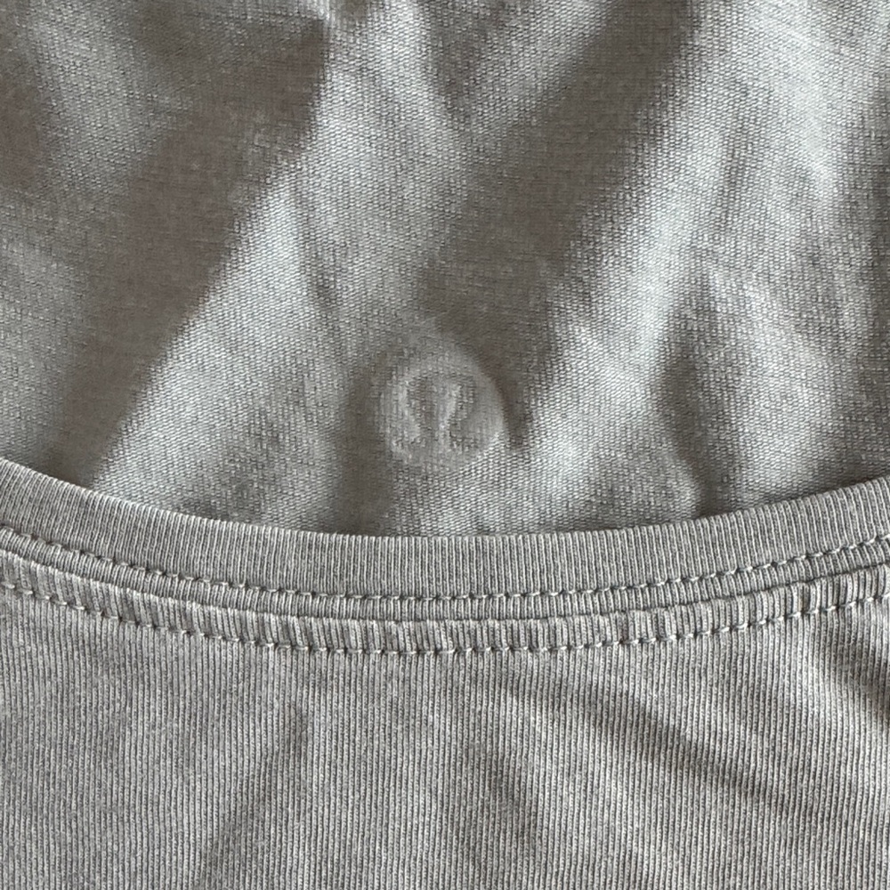 lululemon athletica Light Sage Scoop Neck Short Sleeve Top - Picture 2 of 5